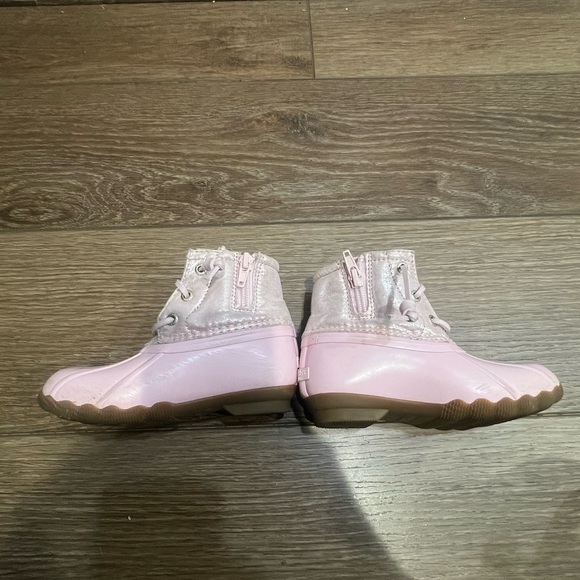 Toddler Sperry Saltwater Duck Boots Pink - Picture 4 of 9